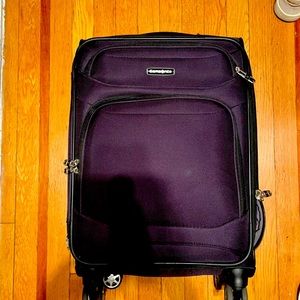 Lightly used Samsonite soft carry on suitcase